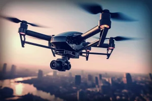 Drone being used for security